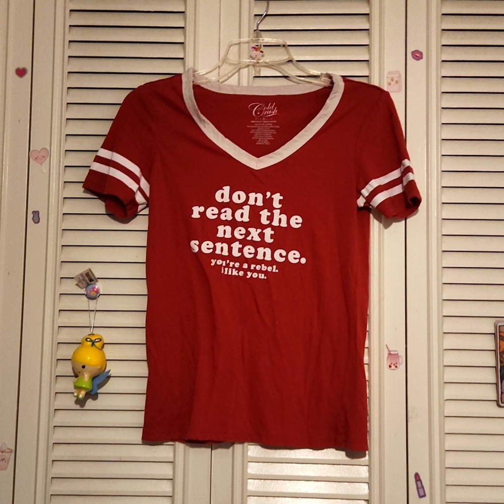 Cold Crush 😍 Red Slogan Tee